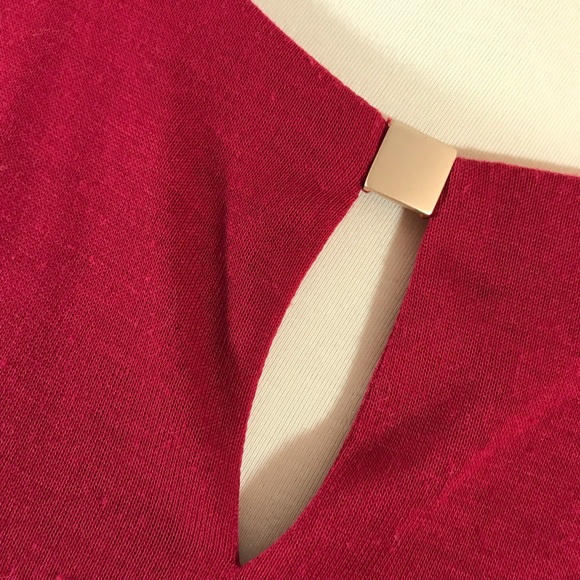 Sandra Darren Red Dress with elastic waist Size S - Picture 8 of 8